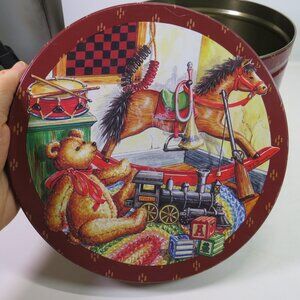 Childhood Memories Tom Sturgis Pretzels 14 oz Metal Tin Empty